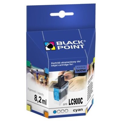 Tusz BLACK POINT do Brother LC-123C Błękitny 10.5 ml PBLC123C