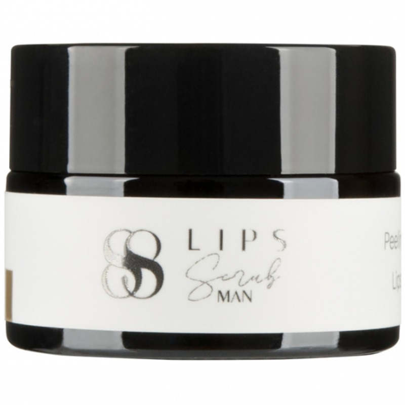 88 Lips Kadzidło & Paczula & Lawenda regenerujący i ujędrniający peeling do ust dla mężczyzn, 15 ml
