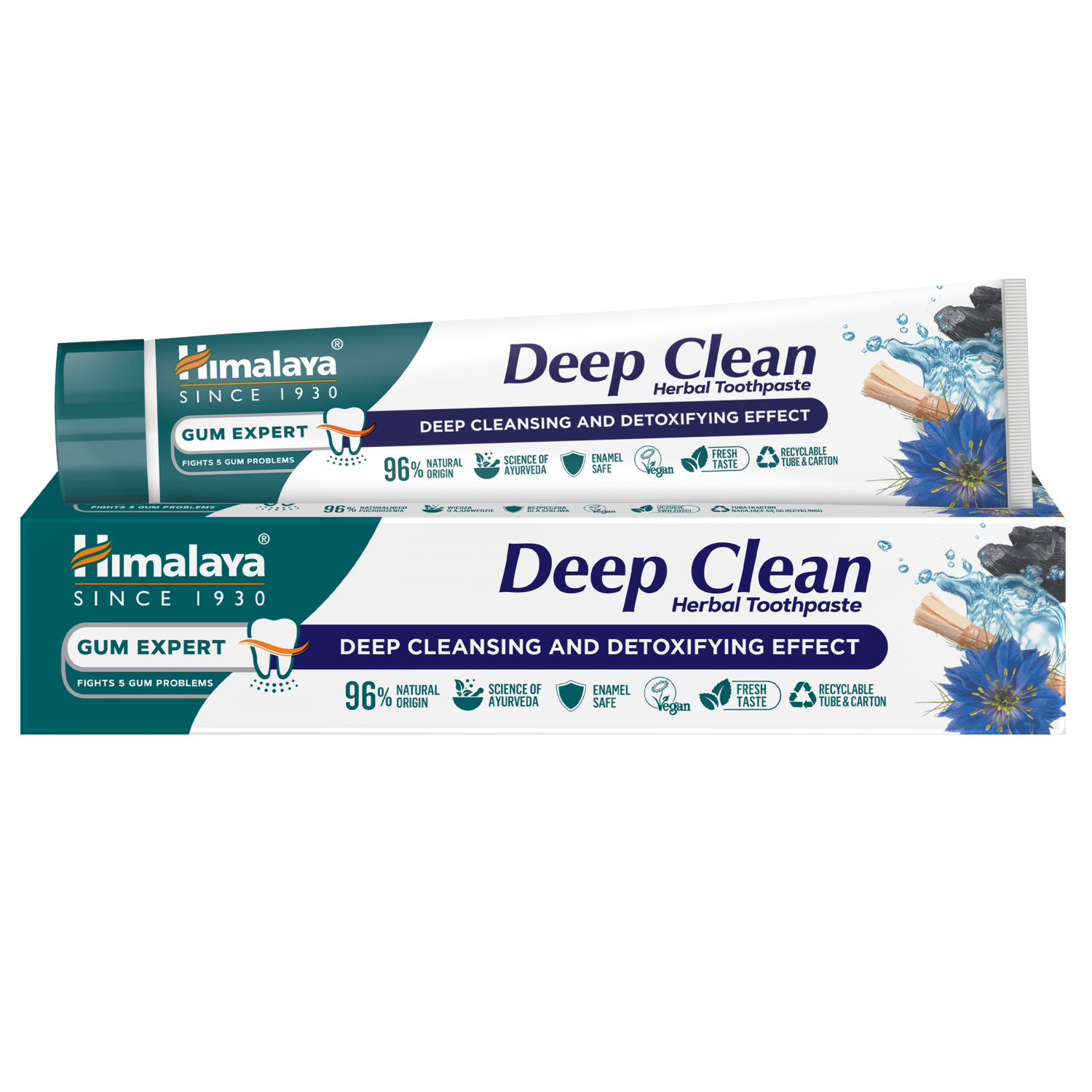 Himalaya Gum Expert Deep Clean ziołowa pasta do mycia zębów, 75 ml