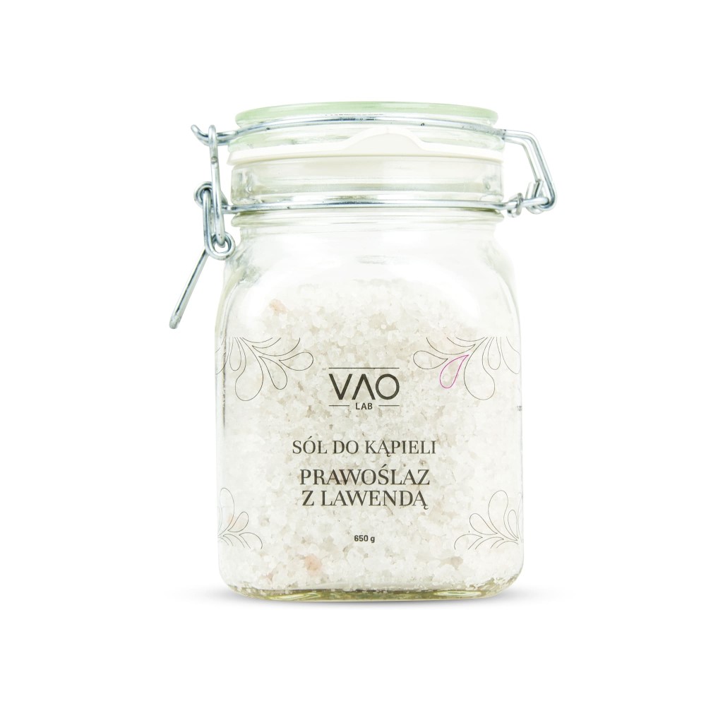 Vao Lab sól do kąpieli prawoślaz z lawendą, 650 g
