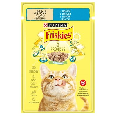 Karma dla kota FRISKIES 5 Promises Łosoś 85 g