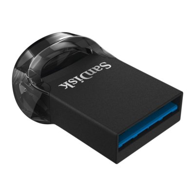 Pendrive SANDISK Cruzer Ultra Fit 64GB, USB 3.2 Gen. 1 (USB 3.0), Odczyt 130 Mb/s Czarny