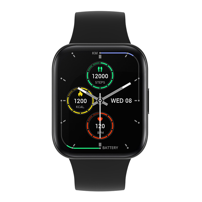 Colmi P8 Plus SE zestaw: smartwatch, 1 szt. + silikonowe etui ochronne, 1 szt.