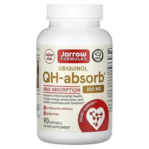 Jarrow Formulas Ubiquinol QH-absorb suplement diety, 200mg, 90 kaps./1 opak.