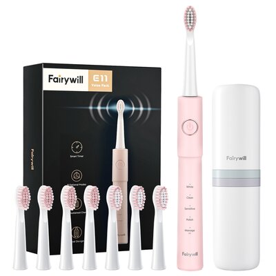 Szczoteczka soniczna FAIRYWILL FW-E11 Różowy
