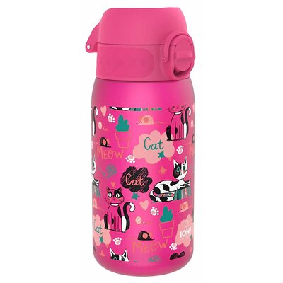 Butelka plastikowa ION8 Koty I8RF350PPCATS Różowy