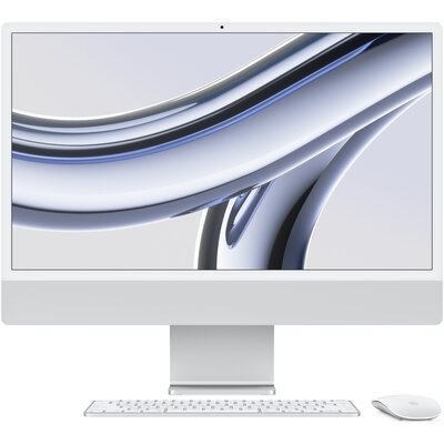 Komputer APPLE iMac 24 4k 23.5" Retina M3 10R GPU 8GB RAM 512GB SSD macOS Srebrny