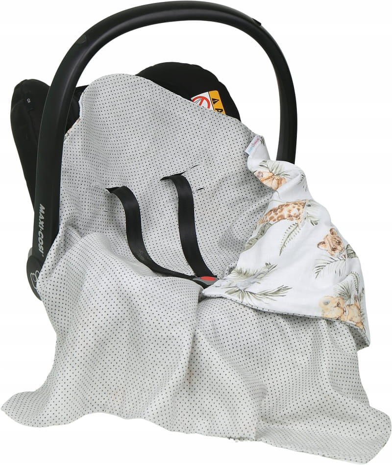 Babymam muślinowy otulacz kocyk nosidełka fotelika