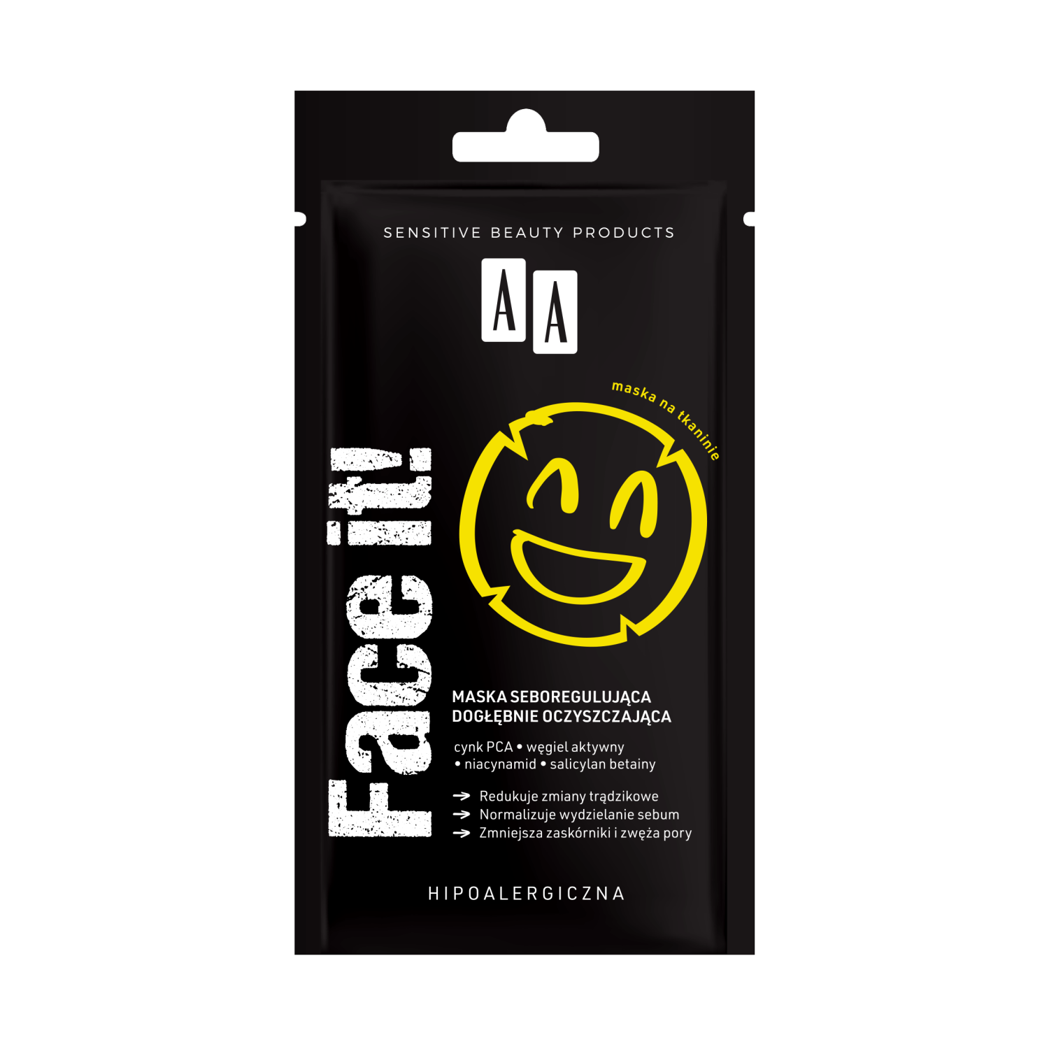 AA Face It! oczyszczająca maska do twarzy, 18 ml