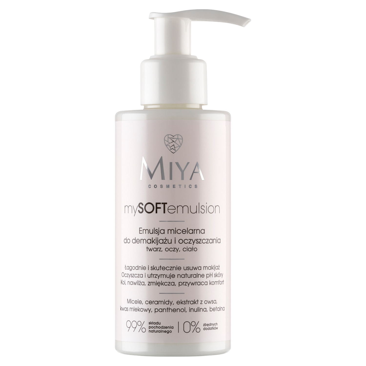 Miya Cosmetics mySoftEmulsion emulsja micelarna do demakijażu i oczyszczania twarzy, 140 ml