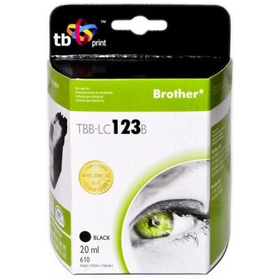 Tusz TB PRINT do Brother LC-123B Czarny 20 ml TBB-LC123B