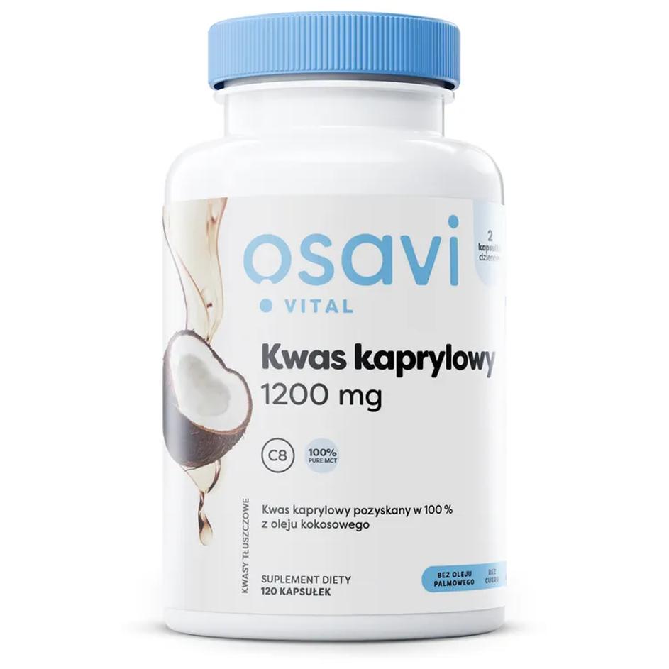 Osavi suplement diety kwas kaprylowy, 1200mg, 120 kaps./1 opak.