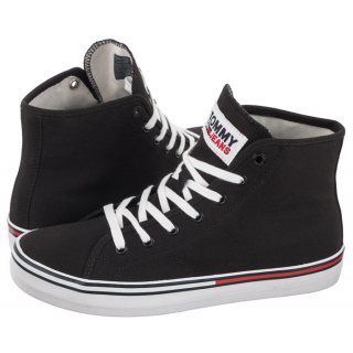 Trampki Tommy Hilfiger Jeans Essential Mid Wmn Black EN0EN01797 BDS
