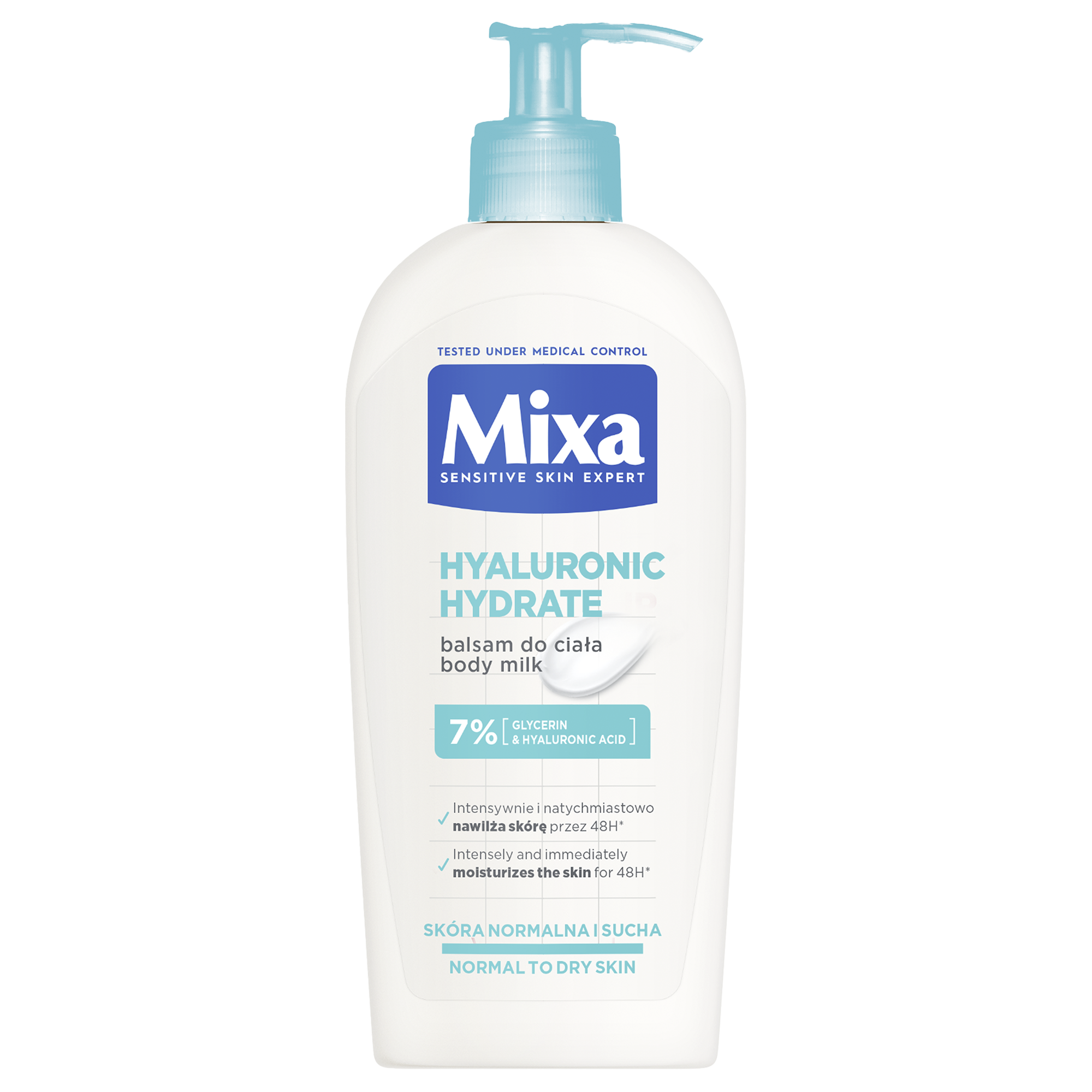 Mixa Hyalurogel mleczko do ciała, 400 ml