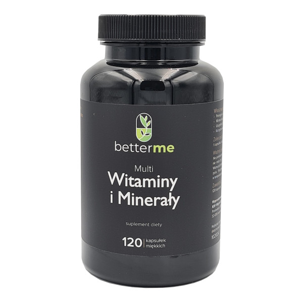 BetterMe Witminy i minerały suplement diety, 120 kaps./1 opak.