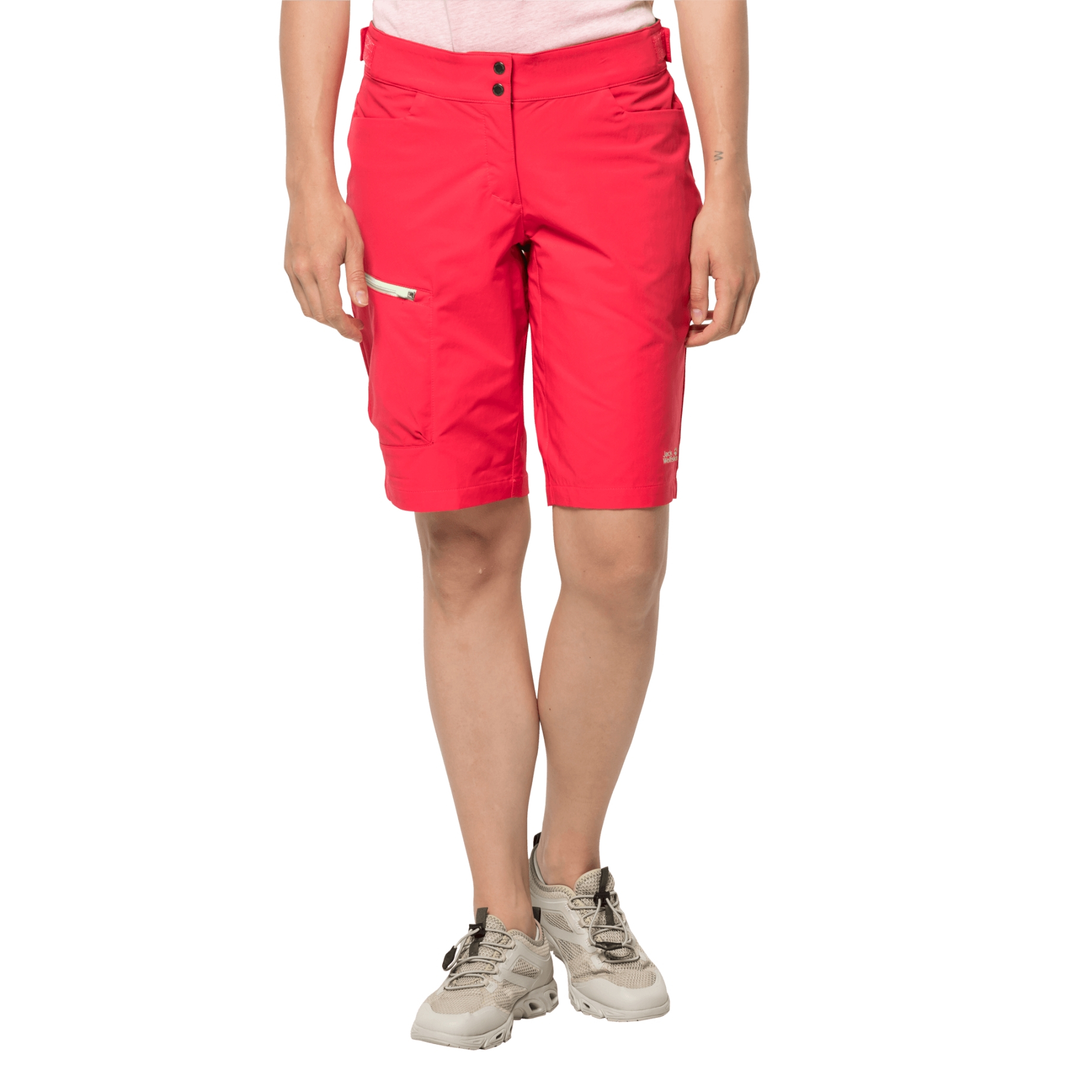 Damskie spodenki sportowe TOURER SHORTS W tulip red - 38