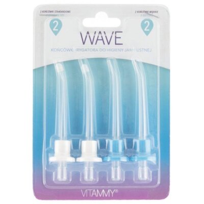Oryginalna końcówka do irygatora VITAMMY Wave (4 sztuki) (Zapewnia ochronę przed bakteriami)