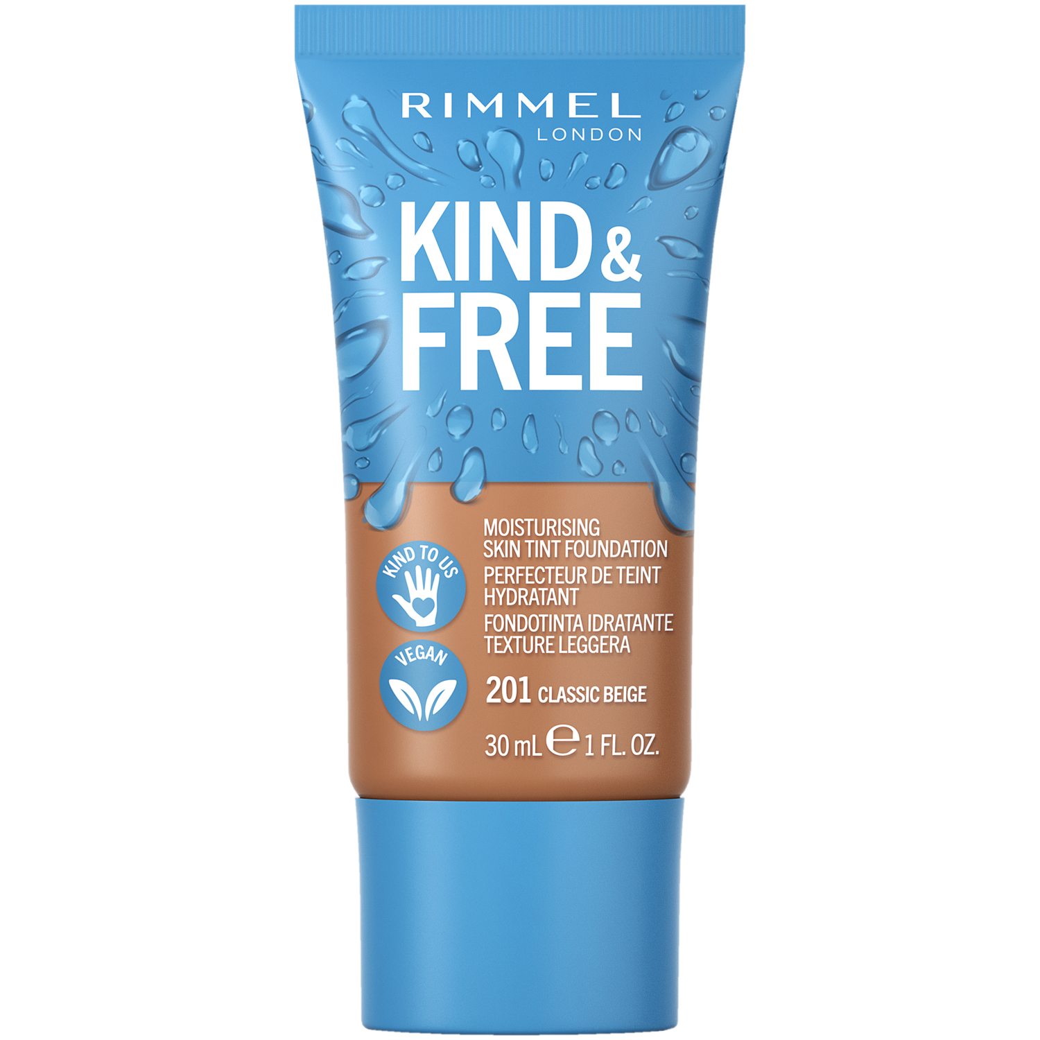 Rimmel Kind &amp; Free Cosmetics Podkład Kind &amp; Free 201