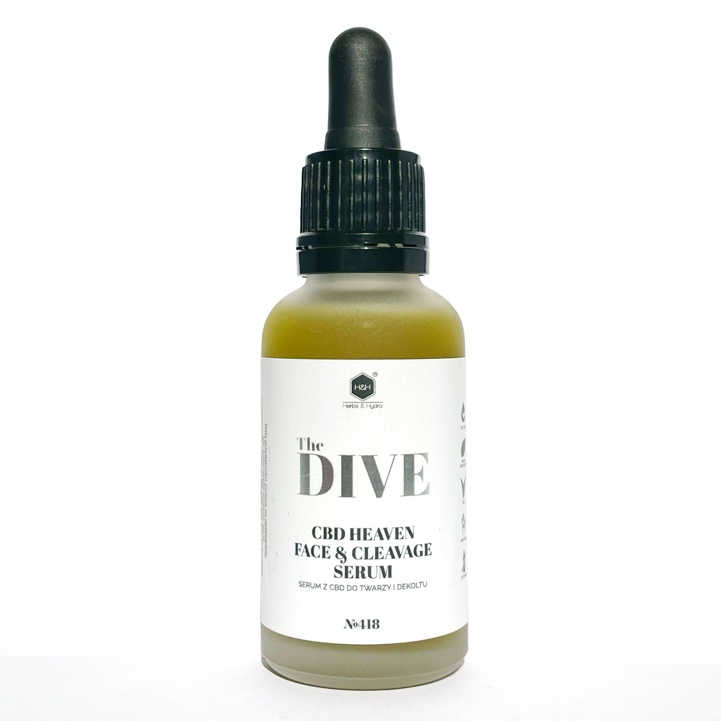 Herbs&Hydro The Dive CBD Heaven serum CBD do twarzy i dekoltu, 30 ml