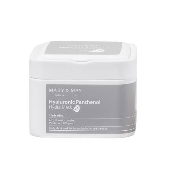 Mary & May Hyaluronic Panthenol maseczki w płachcie do twarzy o działaniu silnie nawilżajacym, 30 szt./1 opak.