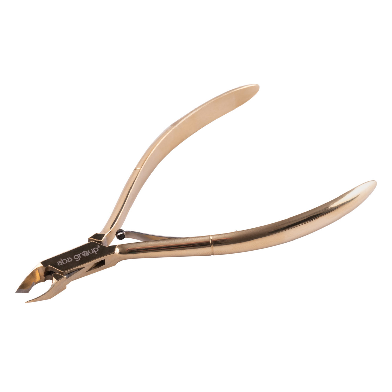 Aba Group cążki do skórek jednosprężynowe, złote, 4 mm, 1 szt.