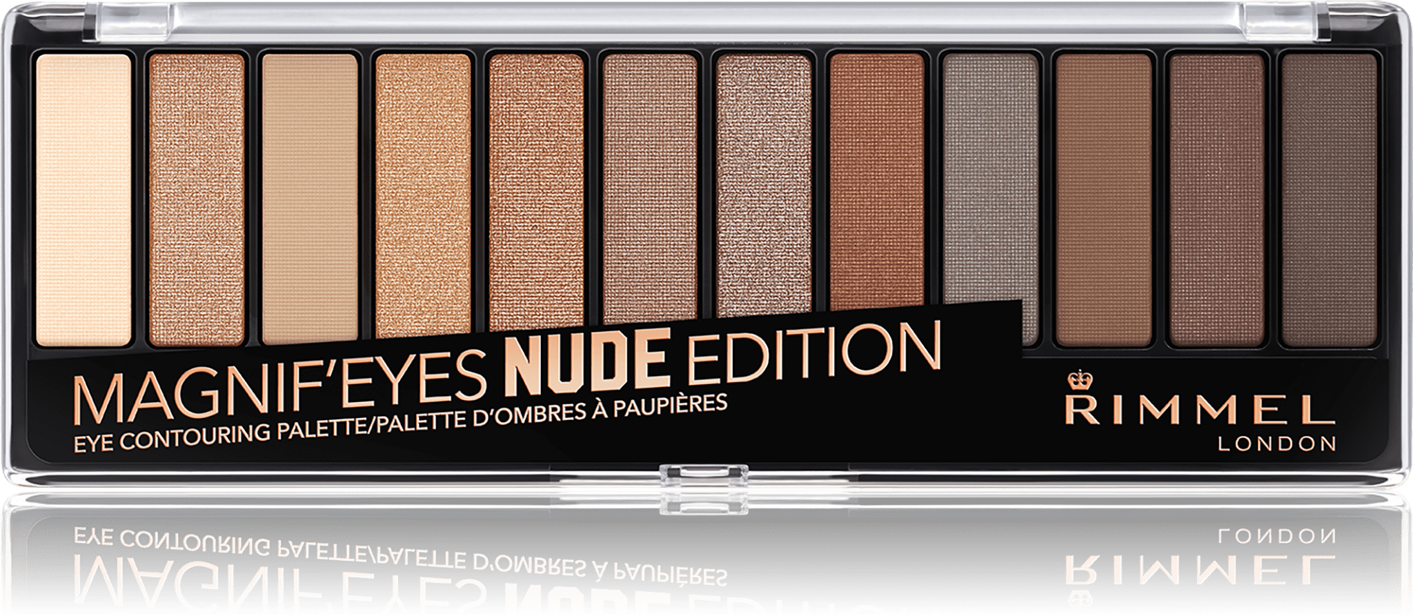 Rimmel Magnif'eyes Nude Edition paleta cieni do powiek, 14 g