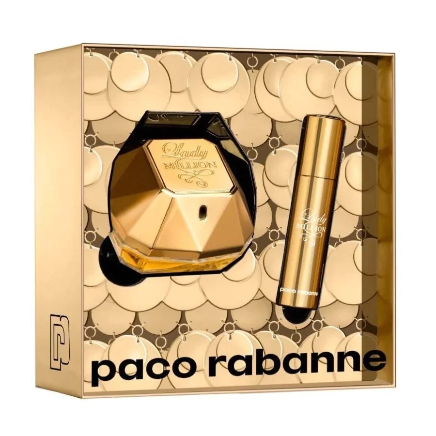 Paco Rabanne Lady Million zestaw: woda perfumowana damska, 50 ml + woda perfumowana damska, 10 ml