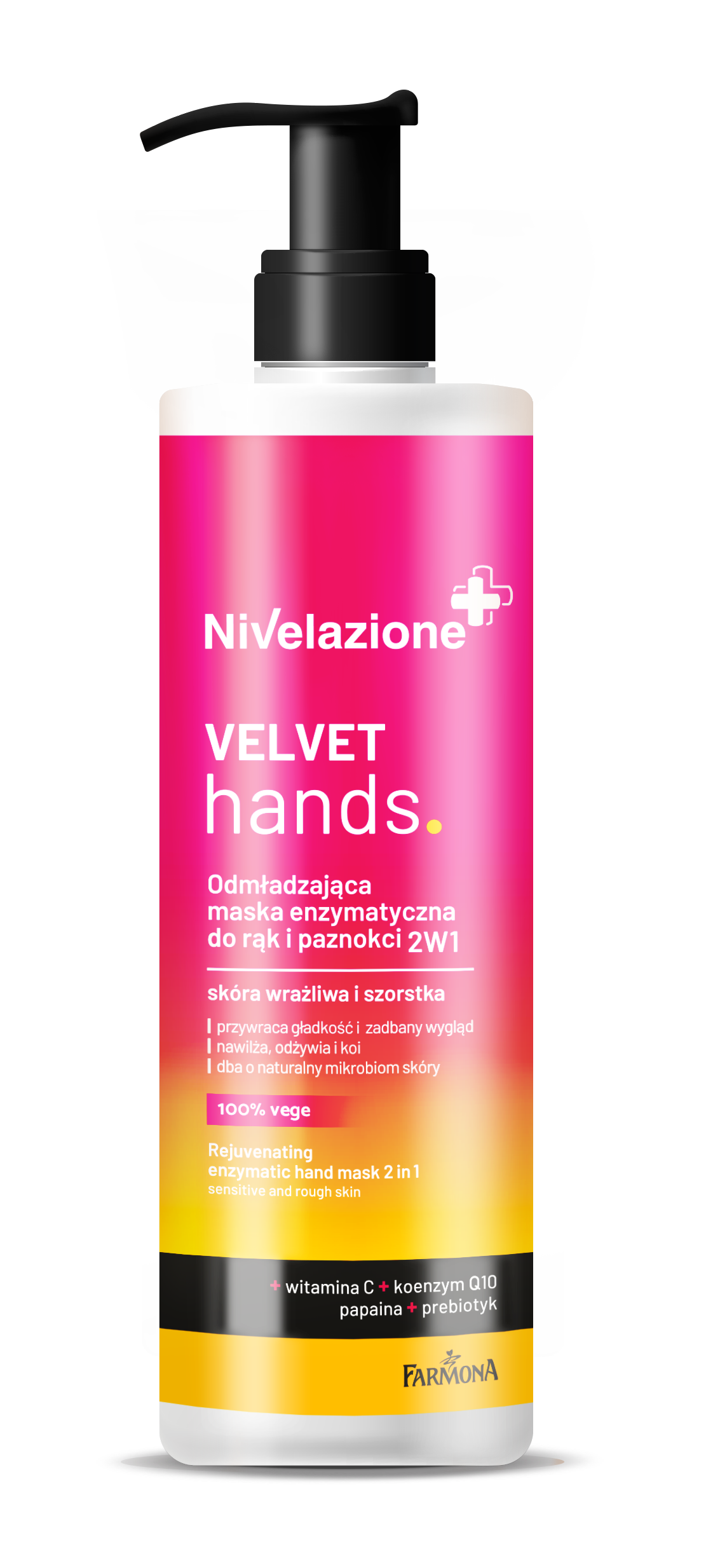 Nivelazione Velvet Hands odmładzająca maska enzymatyczna do rąk, 200 ml