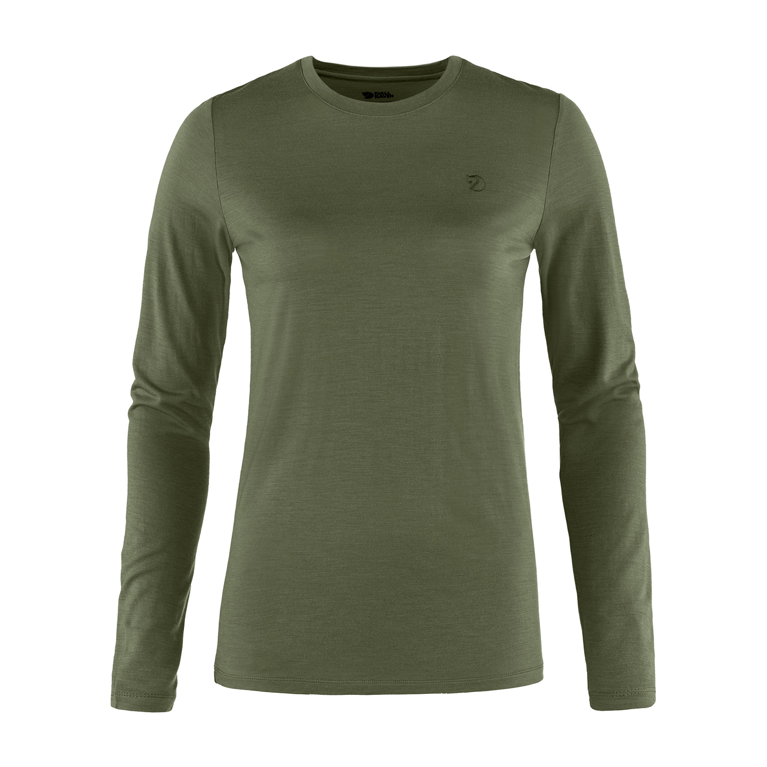 Damska koszulka termoaktywna Fjallraven Abisko Wool LS laurel green - L