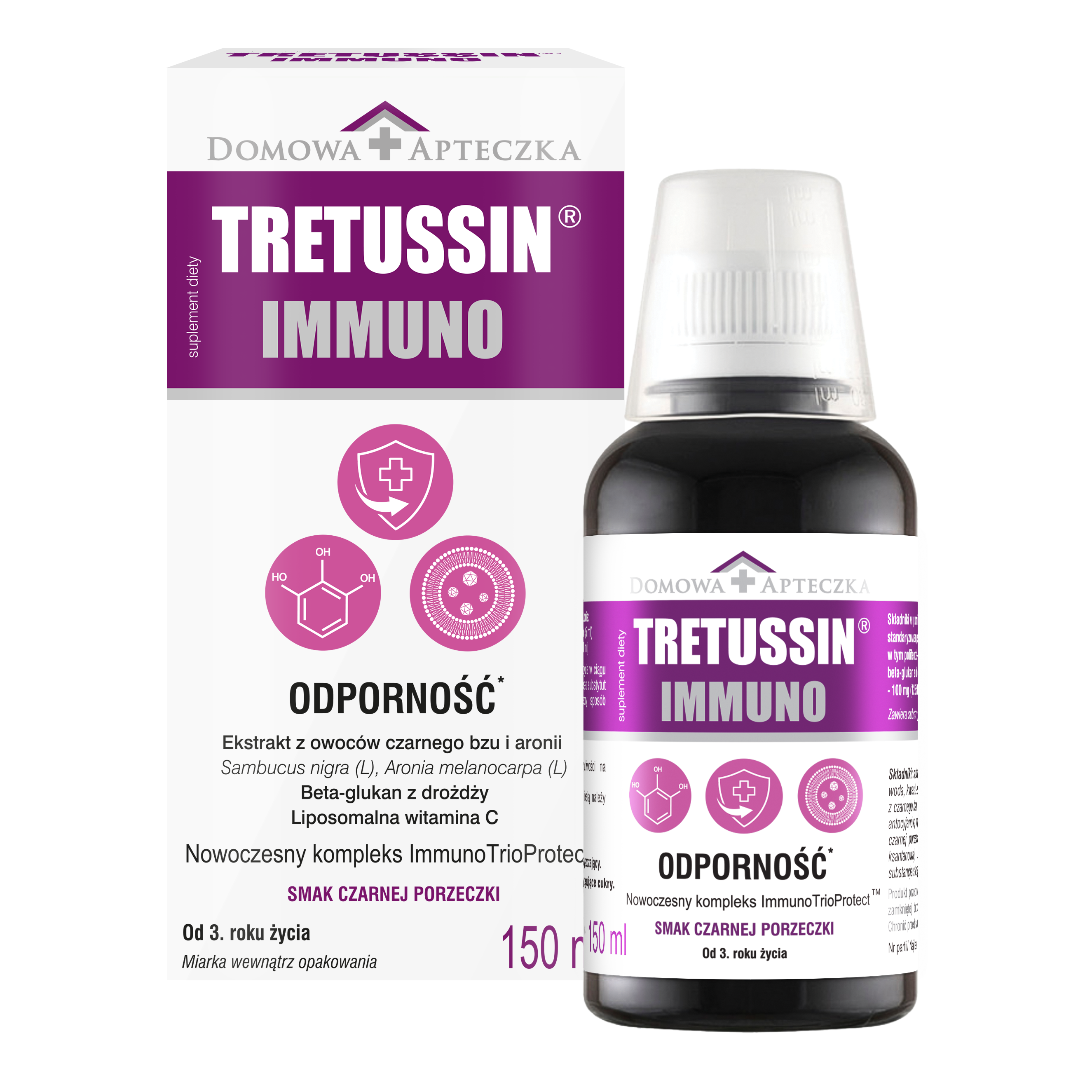Domowa Apteczka Tretussin Immuno suplement diety, 150 ml