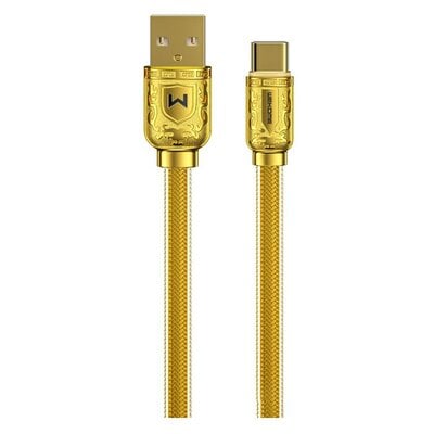 Kabel USB - USB-C WEKOME WDC-161 Sakin Series 1 m Złoty