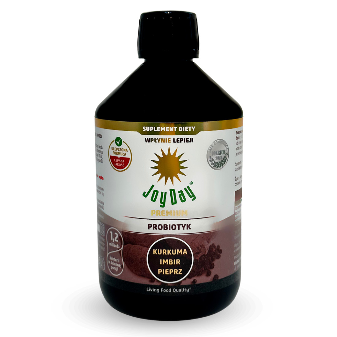 Joy Day Probiotyk Kurkuma Imbir Pieprz suplement diety, 500 ml