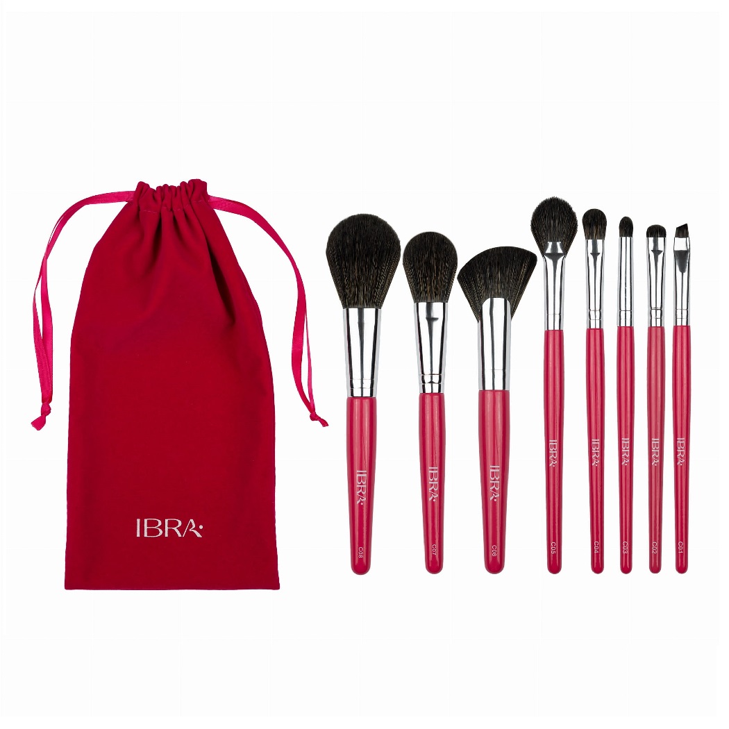 Ibra Makeup Candy  zestaw: pędzle do makijażu, 8 szt.