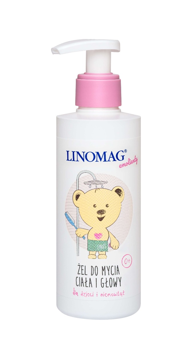 Linomag żel do mycia ciała i głowy, dla dzieci i niemowląt od 1 dnia życia, 200 ml