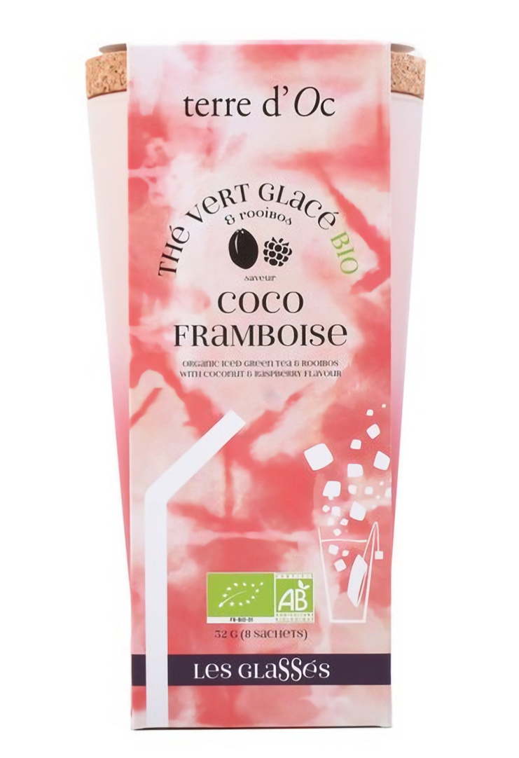 Terre d'Oc - Zestaw herbata mrożona + kubek Iced Coco Framboise