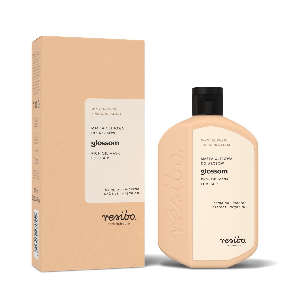 Resibo Glossom maska olejowa do skóry głowy i włosów, 100 ml