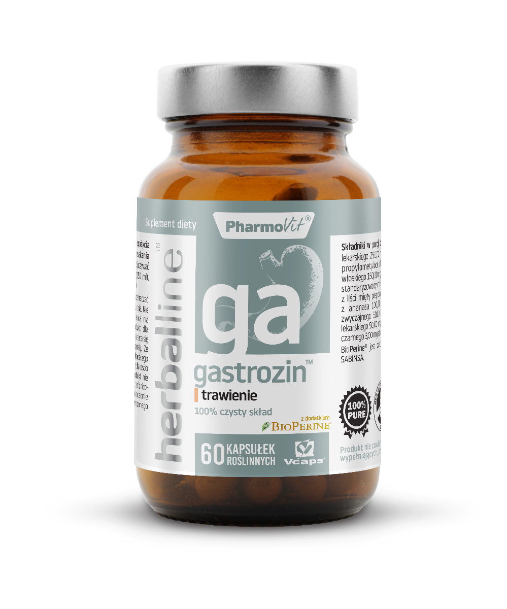  Pharmovit gastrozin trawienie, suplement diety, 60 kapsułek