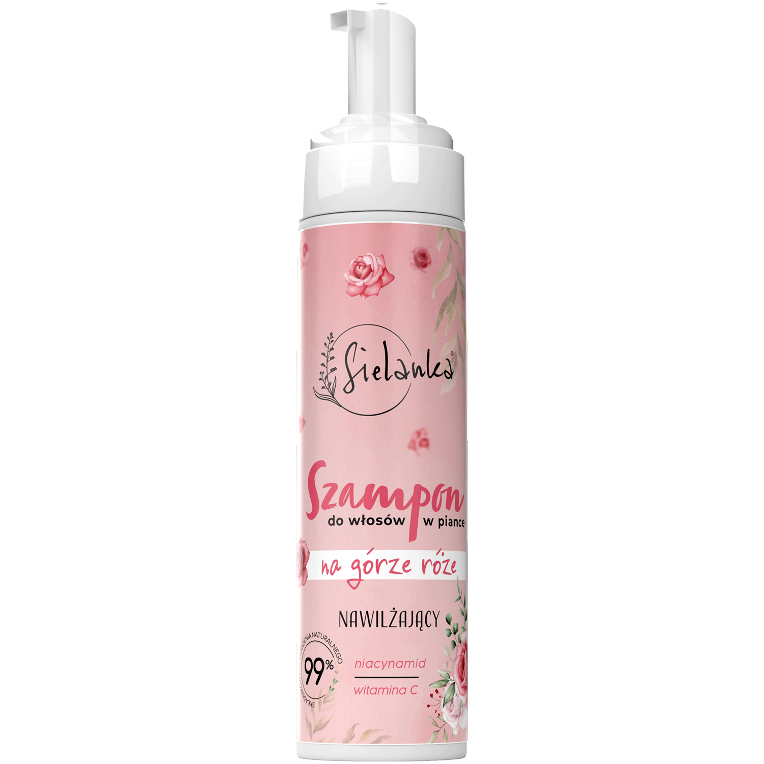 Sielanka Na Górze Róże szampon w piance nawilżający do włosów, 200 ml