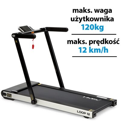 Bieżnia elektryczna HMS LOOP12 930W 12km/h Czarny