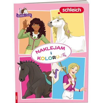 Naklejanka Schleich Horse Club Naklejam i koloruję NAK-8401