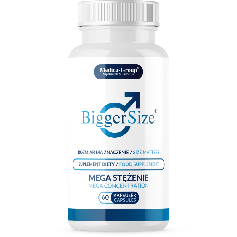 Medica-Group BiggerSize suplement diety na powiększenie i pogrubienie penisa, 60 kaps./1 opak.