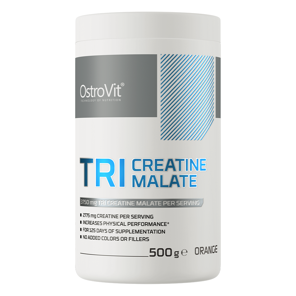 OstroVit Jabłczan kreatyny suplement diety o smaku pomarańczy, 500 g