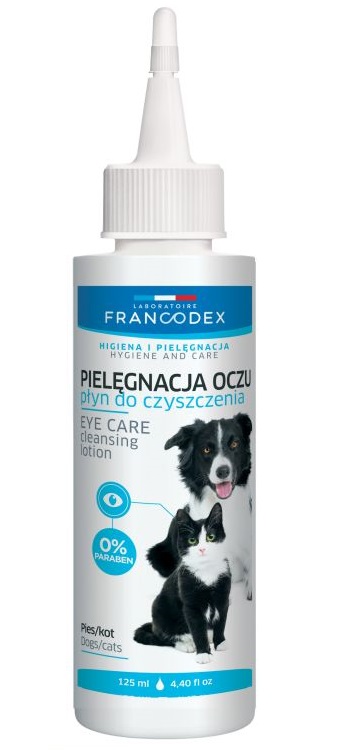 FRANCODEX Płyn do przemywania oczu psów i kotów 125 ml