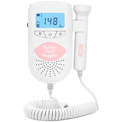 Detektor tętna płodu JUMPER JPD-100 S6 Różowy