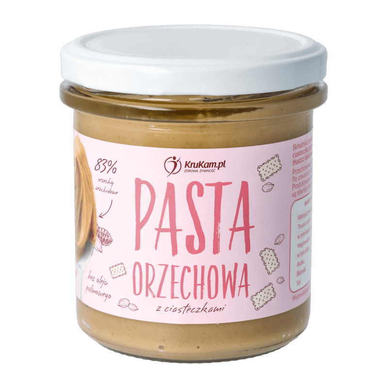 KruKam pasta orzechowa z ciasteczkami, 300 g