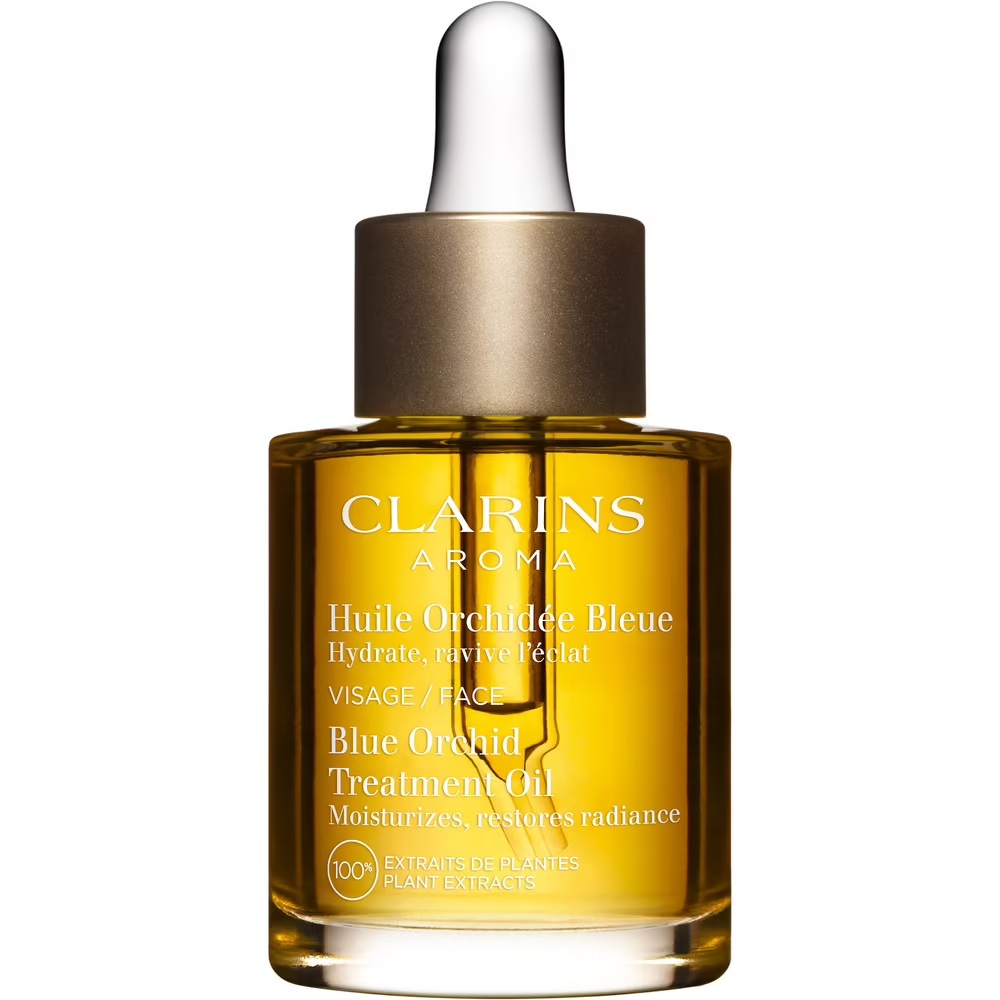 Clarins Blue Orchid olejek do twarzy do skóry suchej, 30 ml
