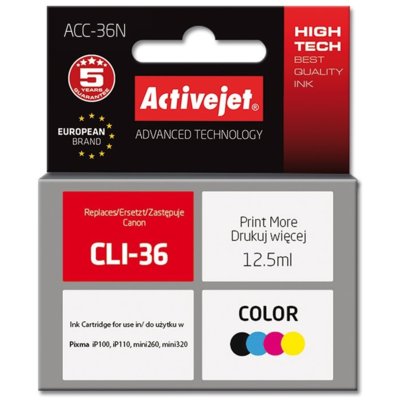 Tusz ACTIVEJET do Canon CLI-36 Kolorowy 12.5 ml ACC-36N