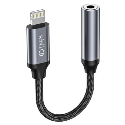 Adapter Lightning - Jack 3.5 mm TECH-PROTECT UltraBoost Czarny