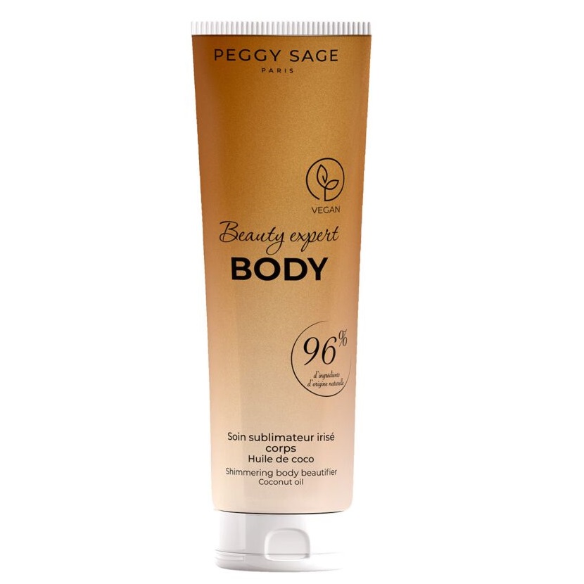 Peggy Sage Beauty Expert Body rozświetlający balsam do ciała z olejkiem kokosowym, 150 ml