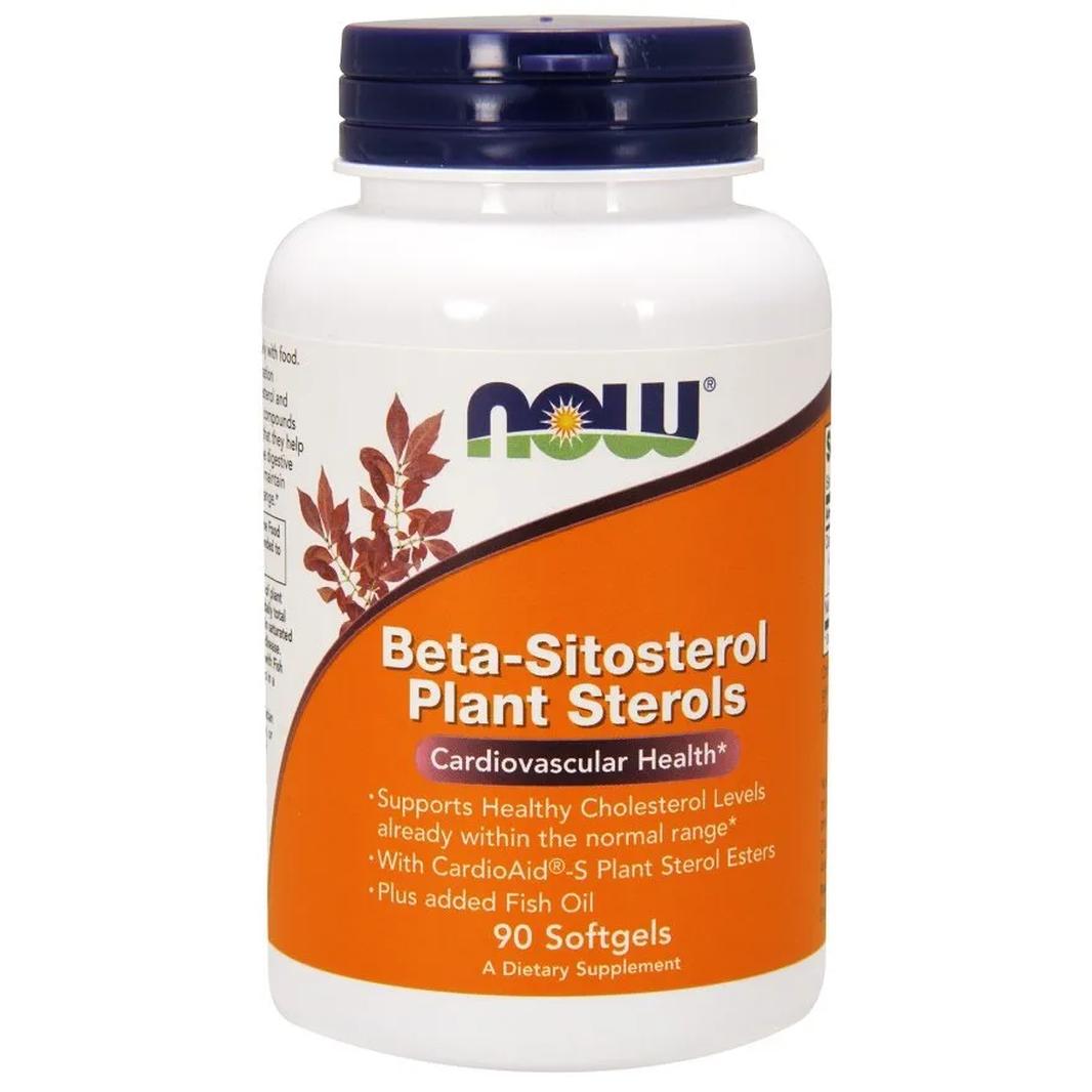 Now Foods Beta-Sitosterol suplement diety, sterole roślinne, 90 kaps./1 opak.